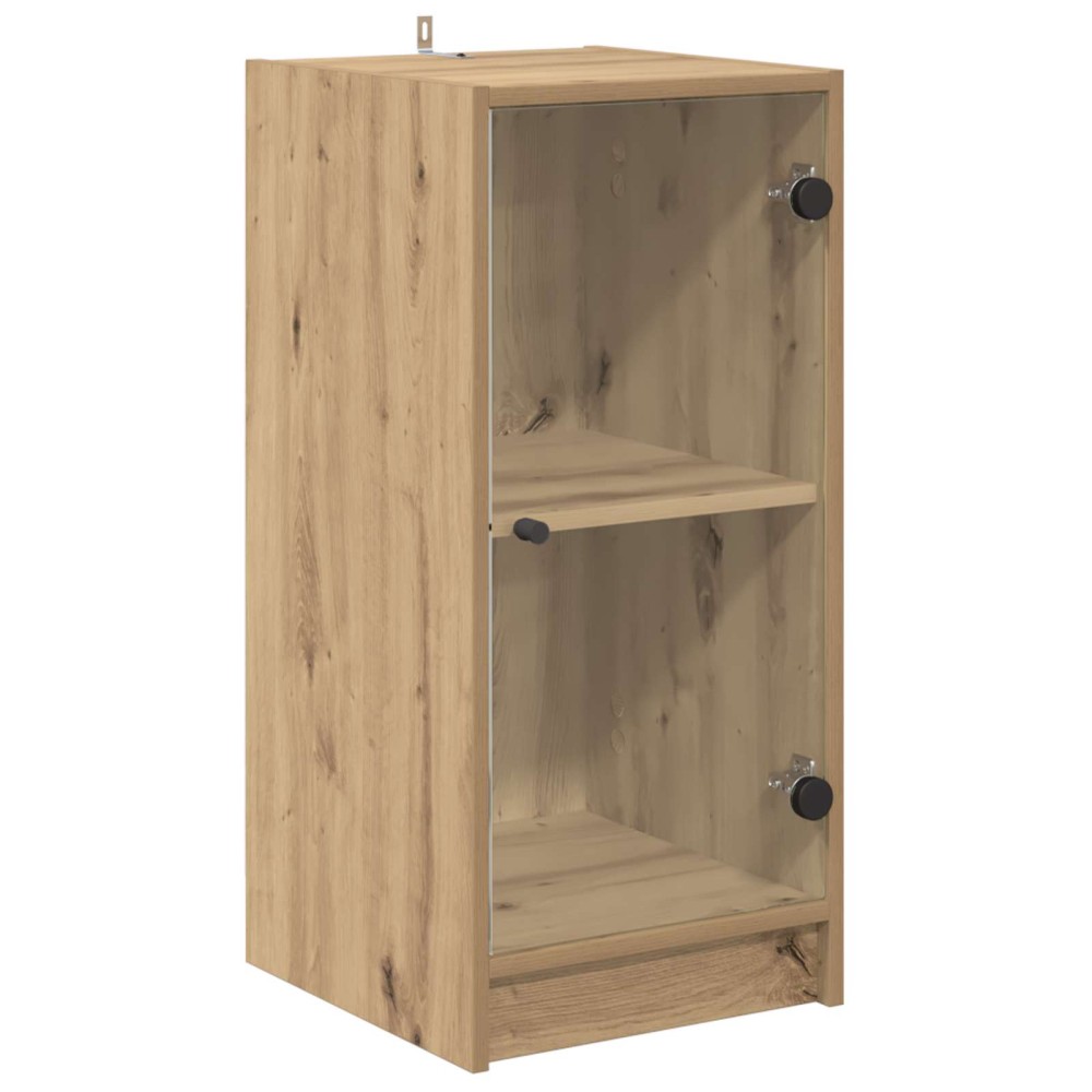 vidaXL Πλαϊνό γραφείο artisan δρυς 35 x 37 x 76 εκ Επεξεργασμένο Ξύλο