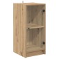 vidaXL Πλαϊνό γραφείο artisan δρυς 35 x 37 x 76 εκ Επεξεργασμένο Ξύλο