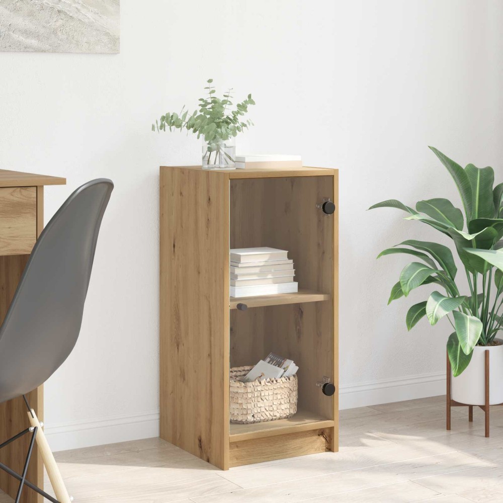 vidaXL Πλαϊνό γραφείο artisan δρυς 35 x 37 x 76 εκ Επεξεργασμένο Ξύλο