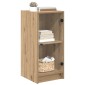 vidaXL Πλαϊνό γραφείο artisan δρυς 35 x 37 x 76 εκ Επεξεργασμένο Ξύλο