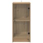 vidaXL Πλαϊνό γραφείο artisan δρυς 35 x 37 x 76 εκ Επεξεργασμένο Ξύλο