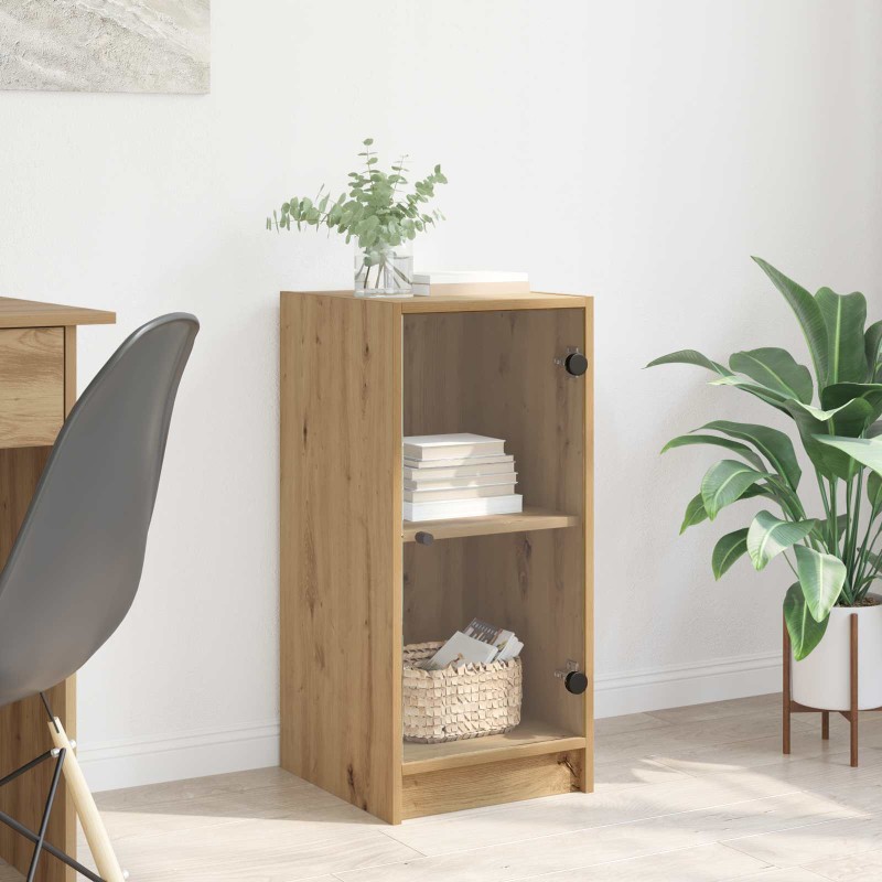 vidaXL Πλαϊνό γραφείο artisan δρυς 35 x 37 x 76 εκ Επεξεργασμένο Ξύλο