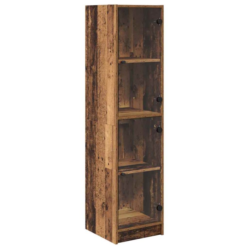 vidaXL Highboard Παλιό Ξύλο 35 x 37 x 142 εκ Επεξεργασμένο Ξύλο
