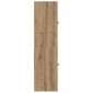 vidaXL Highboard Artisan Oak 35 x 37 x 142 εκ Επεξεργασμένο Ξύλο