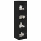 vidaXL Highboard Μαύρη Οξυά 35 x 37 x 142 εκ Επεξεργασμένο Ξύλο