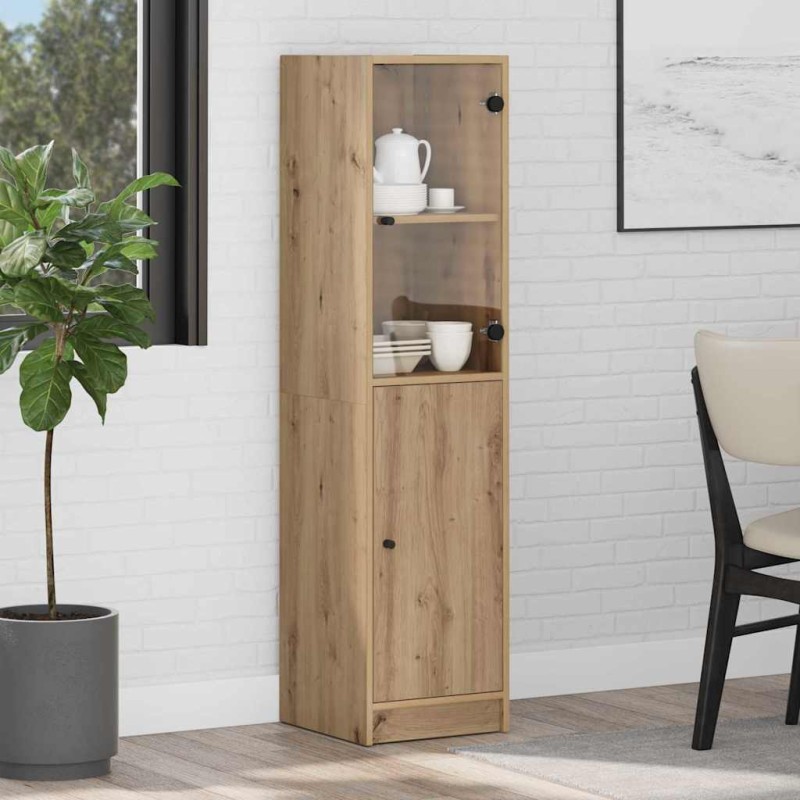 vidaXL Highboard Artisan Oak 35 x 37 x 142 εκ Επεξεργασμένο Ξύλο
