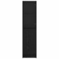 vidaXL Highboard Μαύρη Οξυά 35 x 37 x 142 εκ Επεξεργασμένο Ξύλο