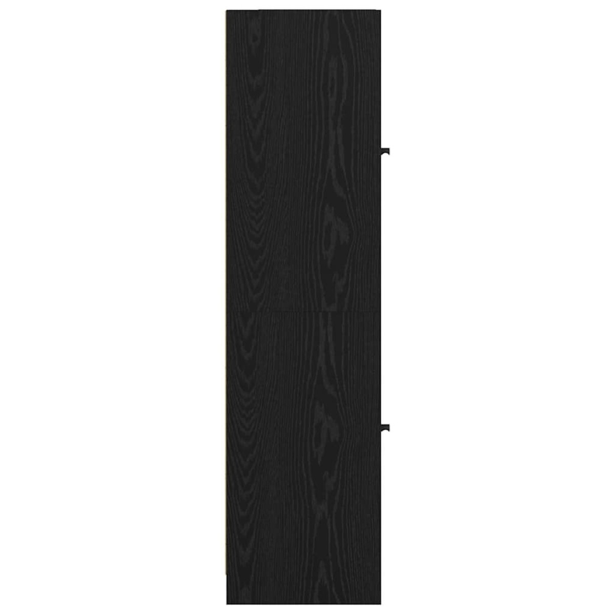vidaXL Highboard Μαύρη Οξυά 35 x 37 x 142 εκ Επεξεργασμένο Ξύλο