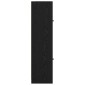 vidaXL Highboard Μαύρη Οξυά 35 x 37 x 142 εκ Επεξεργασμένο Ξύλο