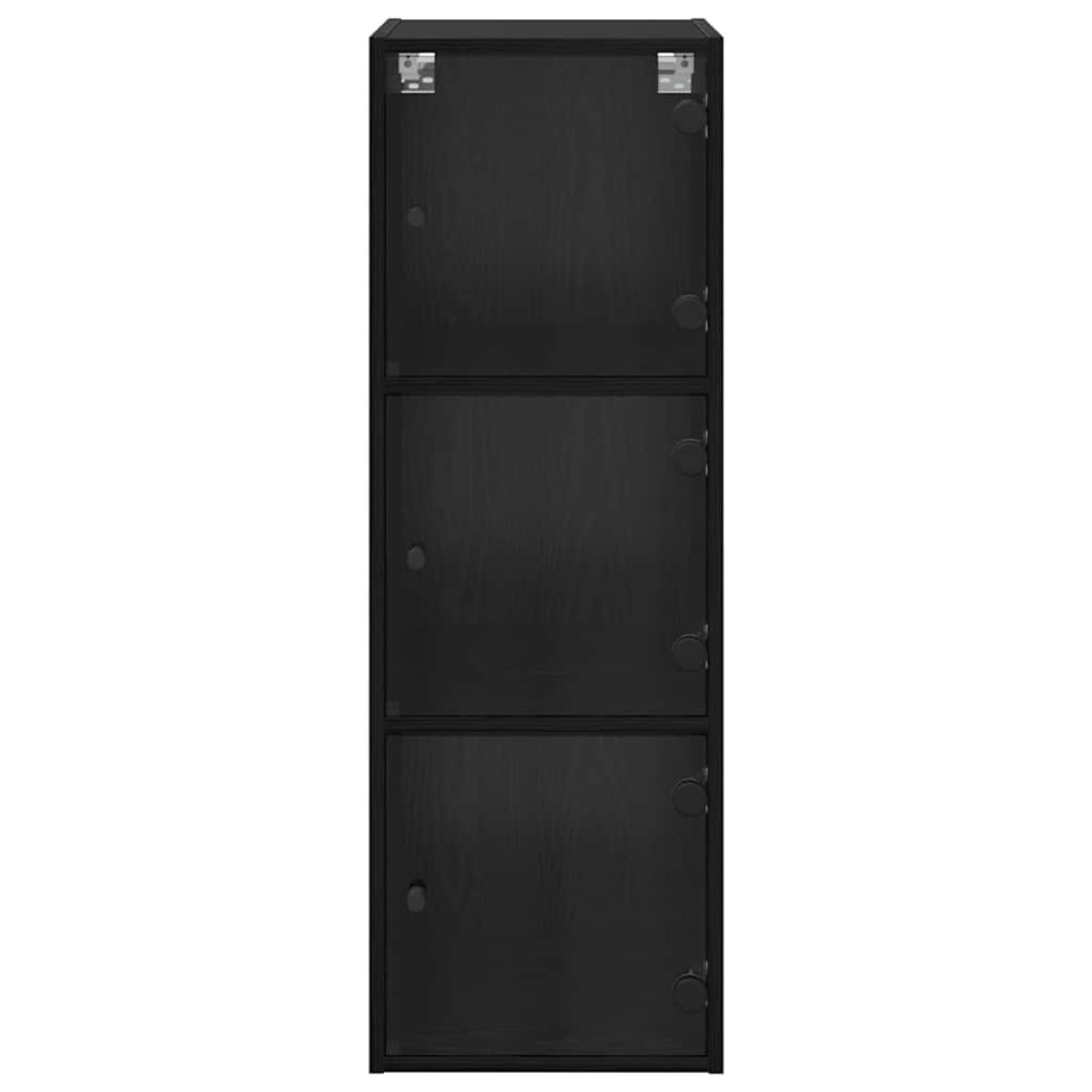 vidaXL Ντουλάπα Τοίχου 35 x 37 x 102 εκ. Επεξεργασμένο Ξύλο Μαύρη Οξυά