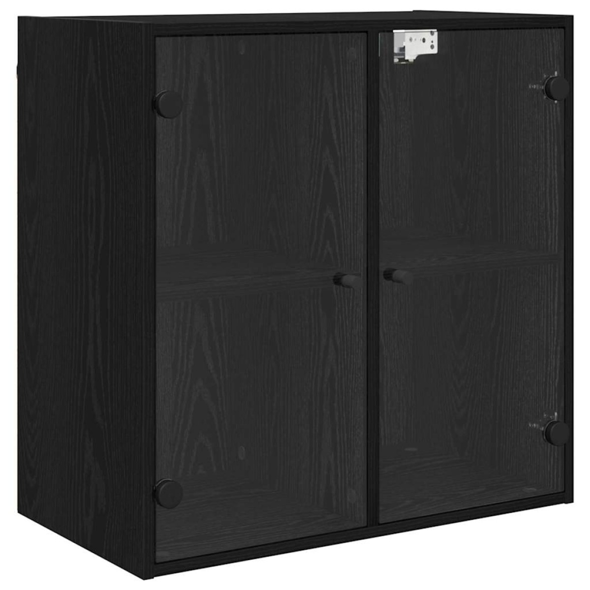 vidaXL Ντουλάπα Τοίχου 68 x 37 x 68,5 εκ Επεξεργασμένο Ξύλο Μαύρη Οξυά