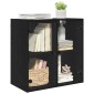 vidaXL Ντουλάπα Τοίχου 68 x 37 x 68,5 εκ Επεξεργασμένο Ξύλο Μαύρη Οξυά