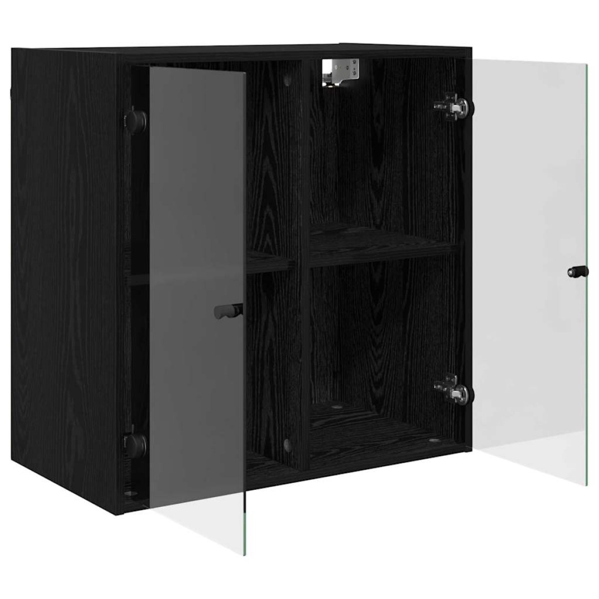 vidaXL Ντουλάπα Τοίχου 68 x 37 x 68,5 εκ Επεξεργασμένο Ξύλο Μαύρη Οξυά