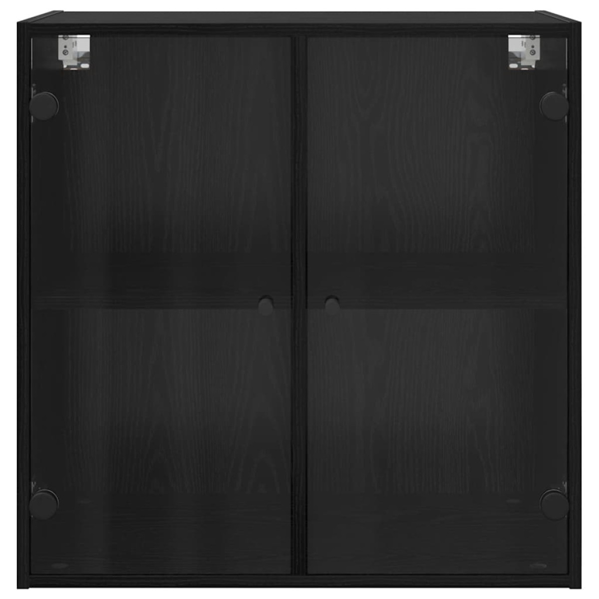 vidaXL Ντουλάπα Τοίχου 68 x 37 x 68,5 εκ Επεξεργασμένο Ξύλο Μαύρη Οξυά