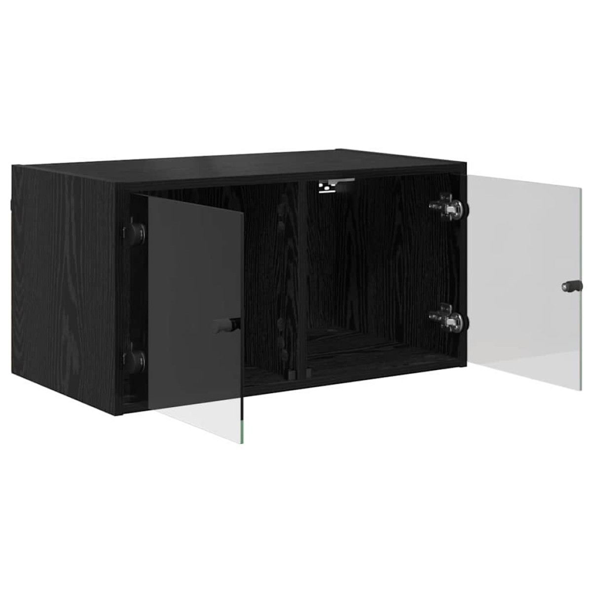 vidaXL Ντουλάπα Τοίχου 68 x 37 x 35 εκ Επεξεργασμένο Ξύλο Μαύρη Οξυά