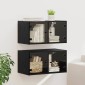 vidaXL Ντουλάπια Τοίχου 2 τμχ. 68 x 37 x 35 εκ Επεξεργασμένο Ξύλο