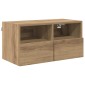 vidaXL Βάσεις τηλεόρασης 2 τμχ. Artisan Oak Επεξεργασμένο Ξύλο