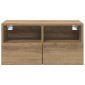 vidaXL Βάσεις τηλεόρασης 2 τμχ. Artisan Oak Επεξεργασμένο Ξύλο