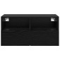 vidaXL Ντουλάπι Τηλεόρασης Τοίχου 60 x 30 x 30 cm Μαύρη Οξυά