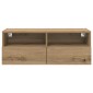 vidaXL Ντουλάπι Τηλεόρασης Τοίχου 80 x 30 x 30 εκ Artisan Oak