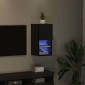 vidaXL Κρεμαστός θρανίο τηλεόρασης 30,5 x 30 x 60 εκ. Μαύρη Οξυά