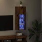 vidaXL Κρεμαστός θρανίο τηλεόρασης 30,5 x 30 x 90 cm Παλιό ξύλο