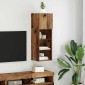 vidaXL Κρεμαστός θρανίο τηλεόρασης 30,5 x 30 x 90 cm Παλιό ξύλο