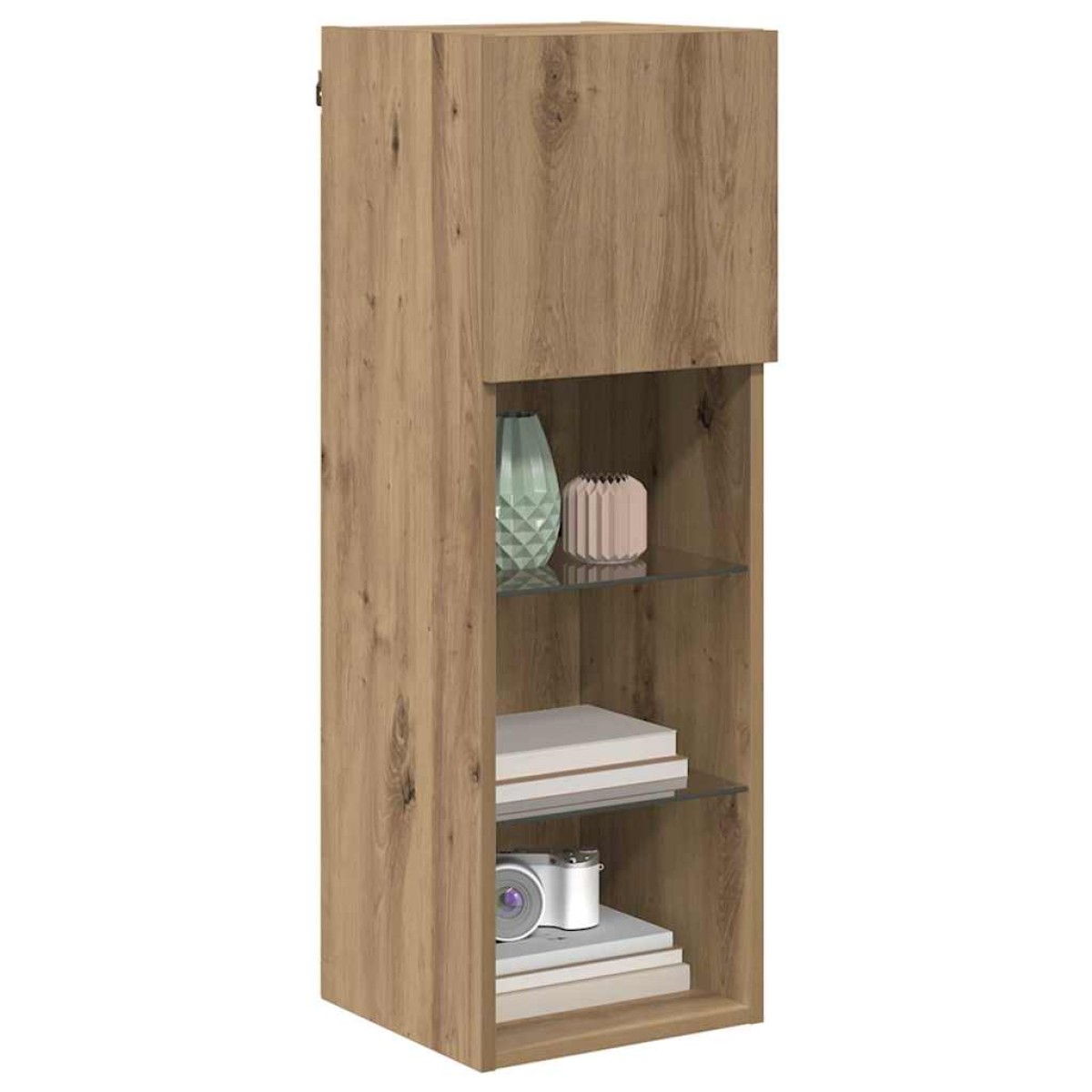 vidaXL Τοίχου ντουλάπες τηλεόρασης 2 τμχ. Artisan Oak