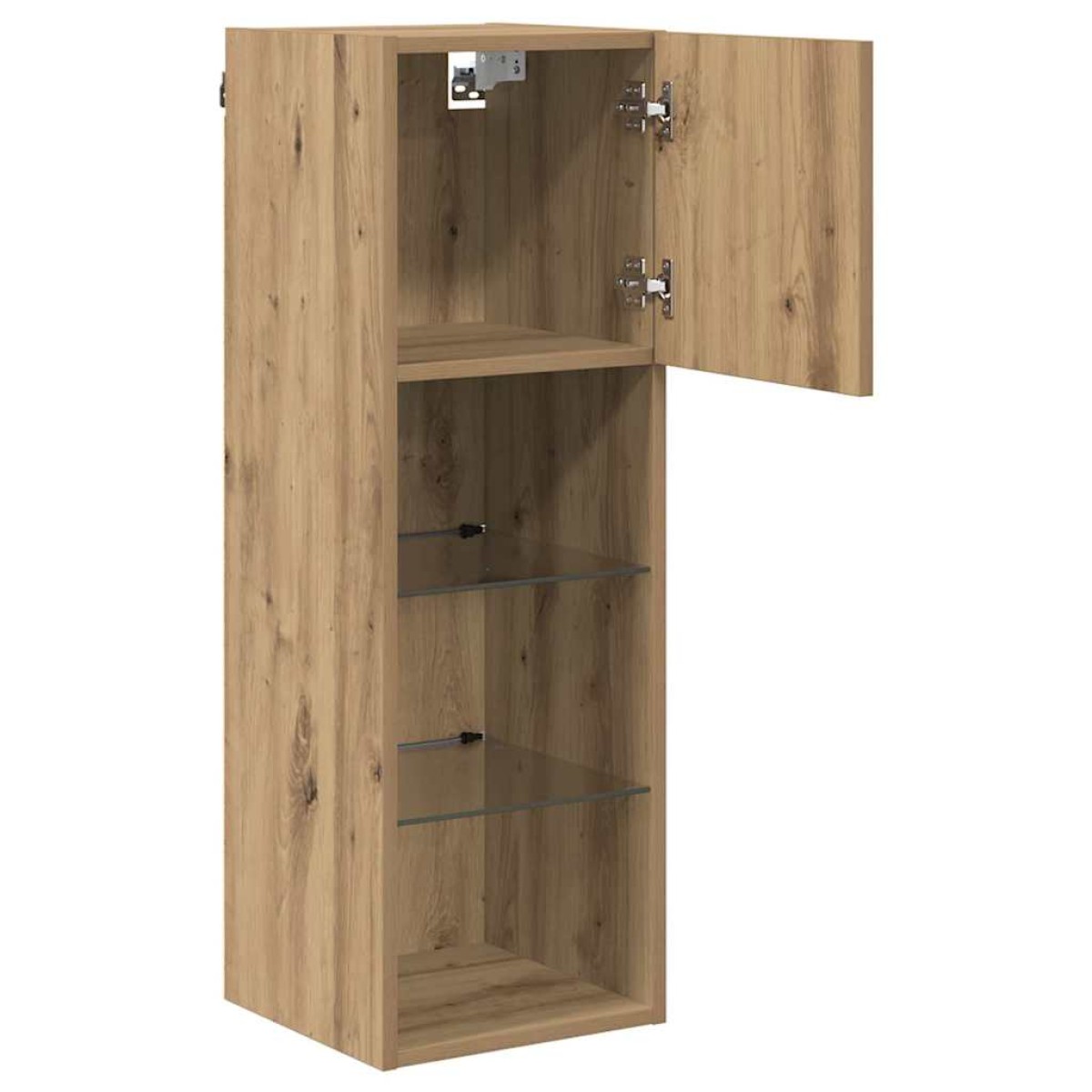 vidaXL Τοίχου ντουλάπες τηλεόρασης 2 τμχ. Artisan Oak