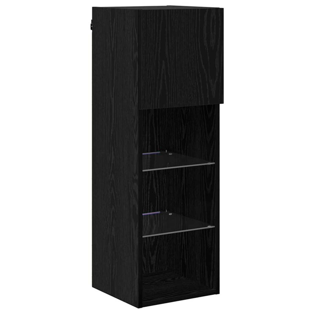 vidaXL Κρεμαστός θρανίο τηλεόρασης 30,5 x 30 x 90 cm Μαύρη Οξυά
