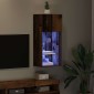 vidaXL Κρεμαστός θρανίο τηλεόρασης 40,5 x 30 x 90 εκ Παλιό ξύλο