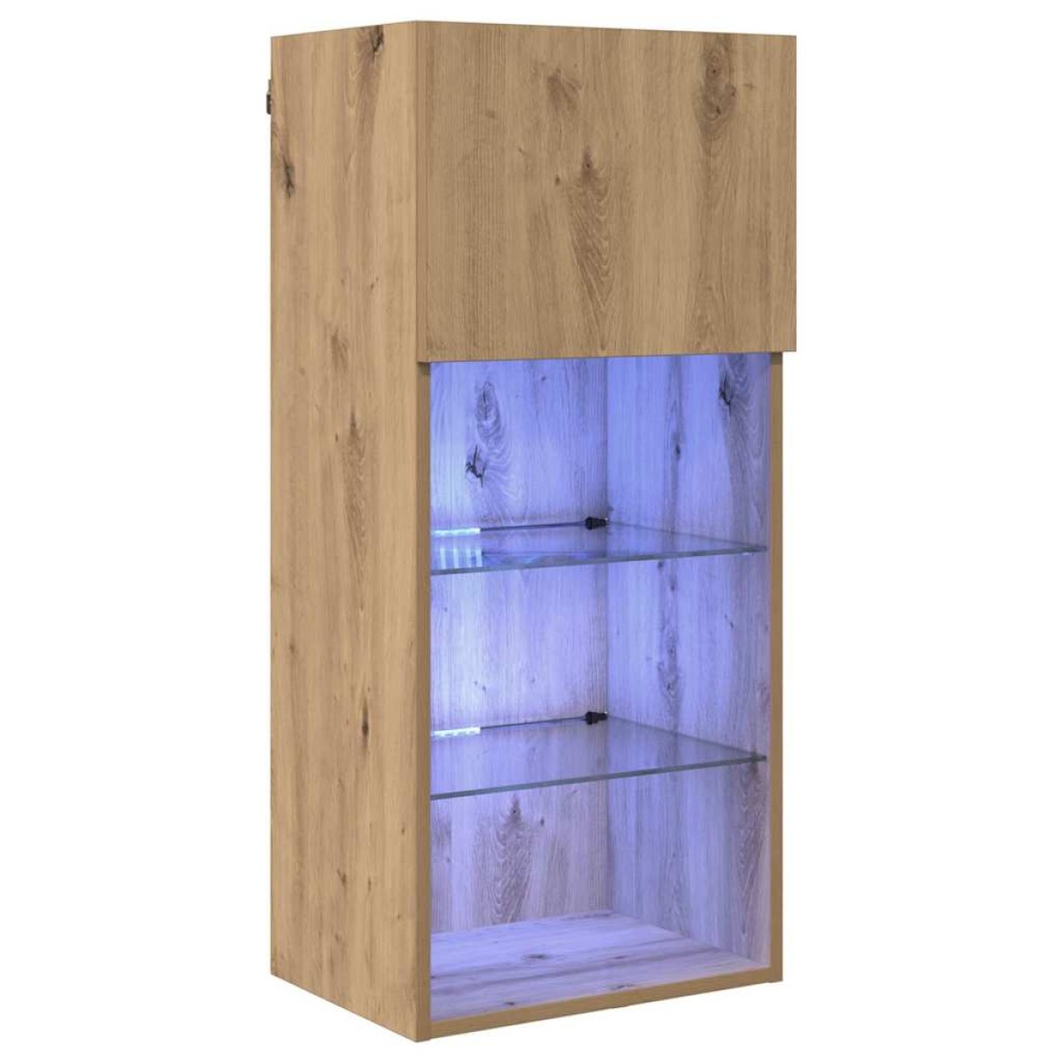 vidaXL Κρεμαστός θρανίο τηλεόρασης 40,5 x 30 x 90 εκ Artisan Oak