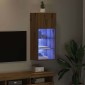 vidaXL Κρεμαστός θρανίο τηλεόρασης 40,5 x 30 x 90 εκ Artisan Oak
