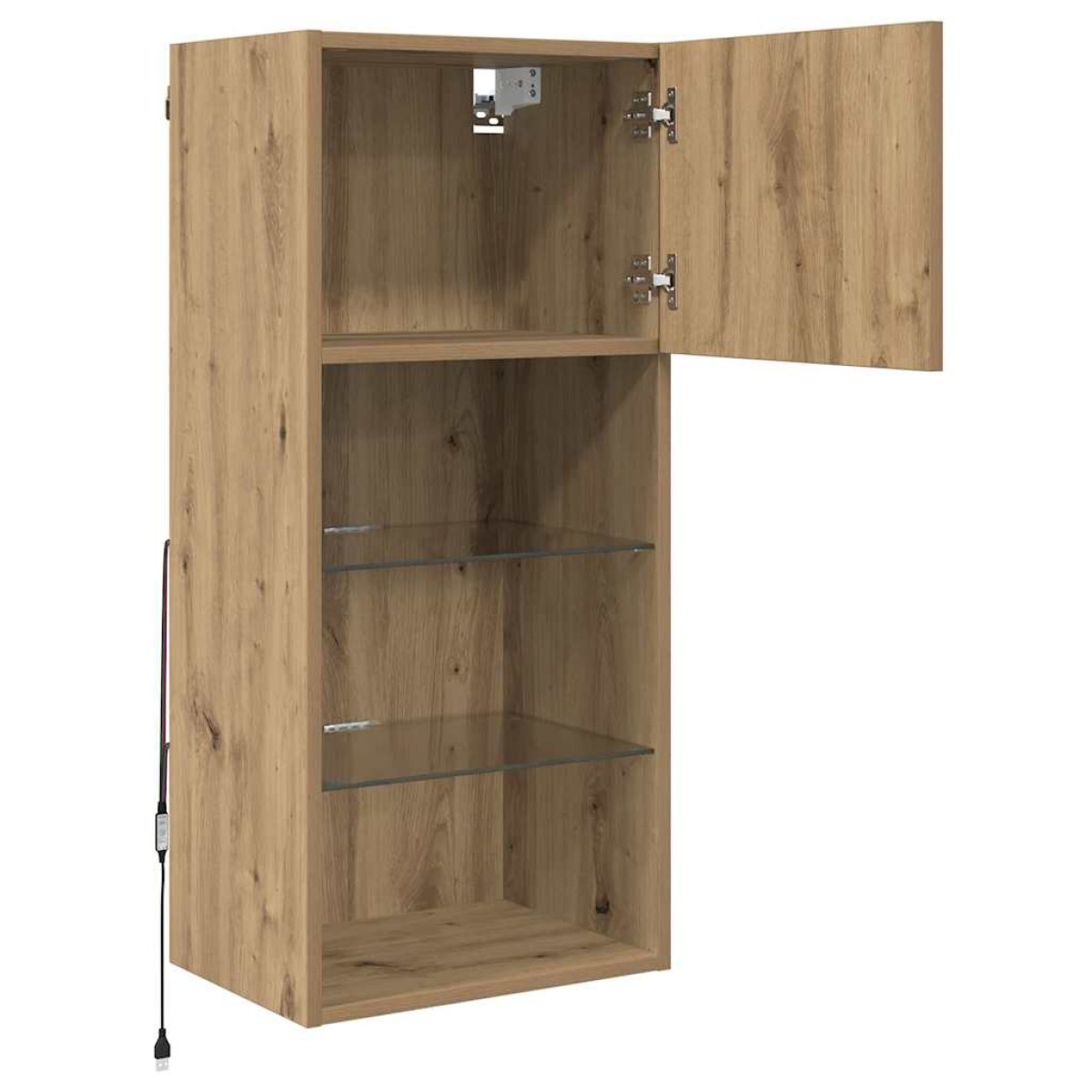 vidaXL Τοίχου ντουλάπες τηλεόρασης 2 τμχ. Artisan Oak