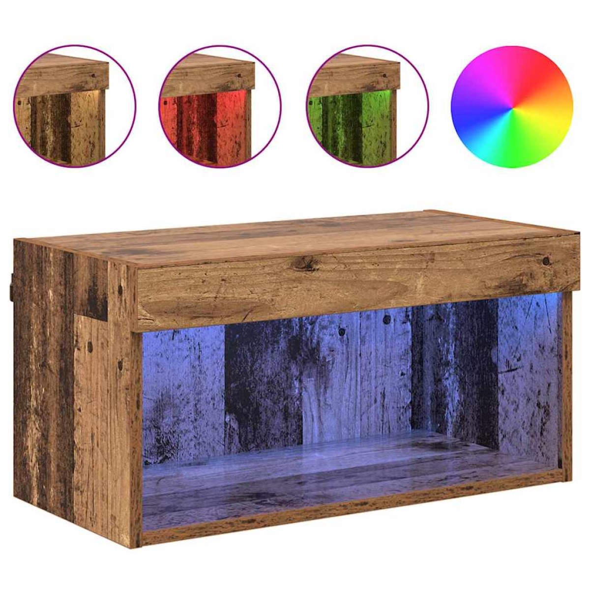 vidaXL Σετ επίπλου τηλεόρασης 60 x 30 x 30 cm Παλιό Ξύλο
