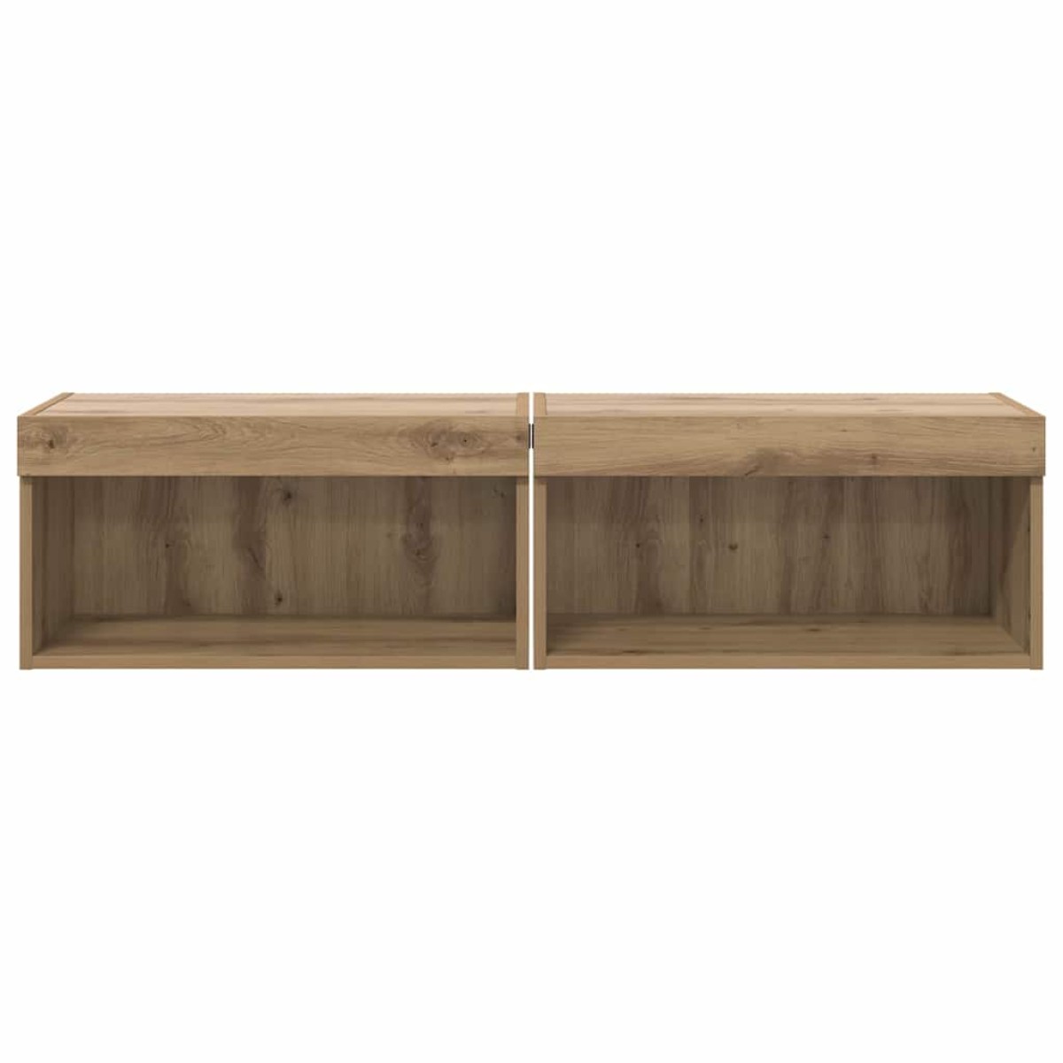 vidaXL Σετ επίπλου τηλεόρασης 2 τμχ. Artisan Oak Επεξεργασμένο Ξύλο