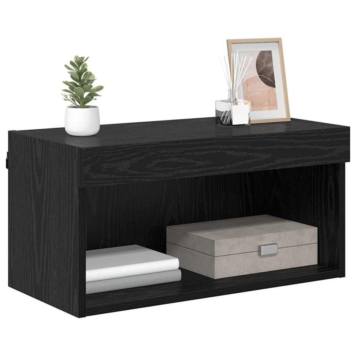 vidaXL Σετ επίπλου τηλεόρασης 60 x 30 x 30 cm Μαύρη Οξυά