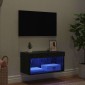 vidaXL Σετ επίπλου τηλεόρασης 60 x 30 x 30 cm Μαύρη Οξυά