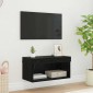 vidaXL Σετ επίπλου τηλεόρασης 60 x 30 x 30 cm Μαύρη Οξυά