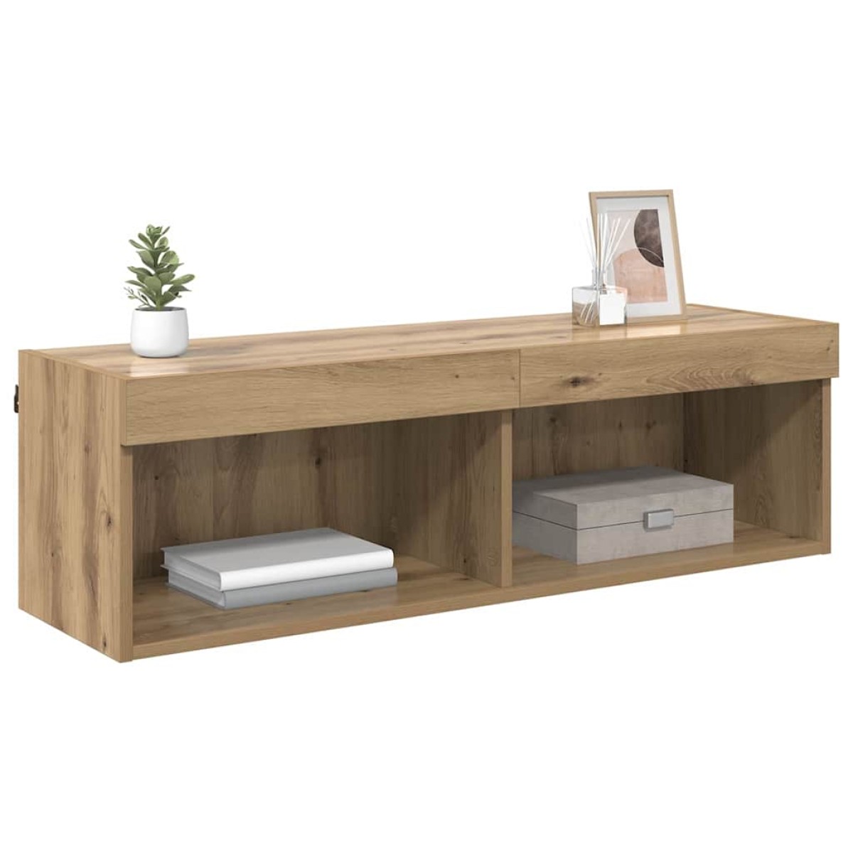 vidaXL Ντουλάπι Τηλεόρασης Τοίχου 100 x 30 x 30 cm Artisan Oak