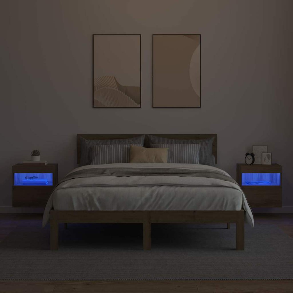 vidaXL Βάσεις τηλεόρασης 2 τμχ. Artisan Oak Επεξεργασμένο Ξύλο