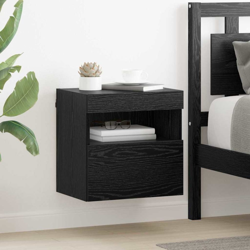 vidaXL Ντουλάπι Τηλεόρασης Τοίχου 40 x 30 x 40 εκ Μαύρη Οξυά
