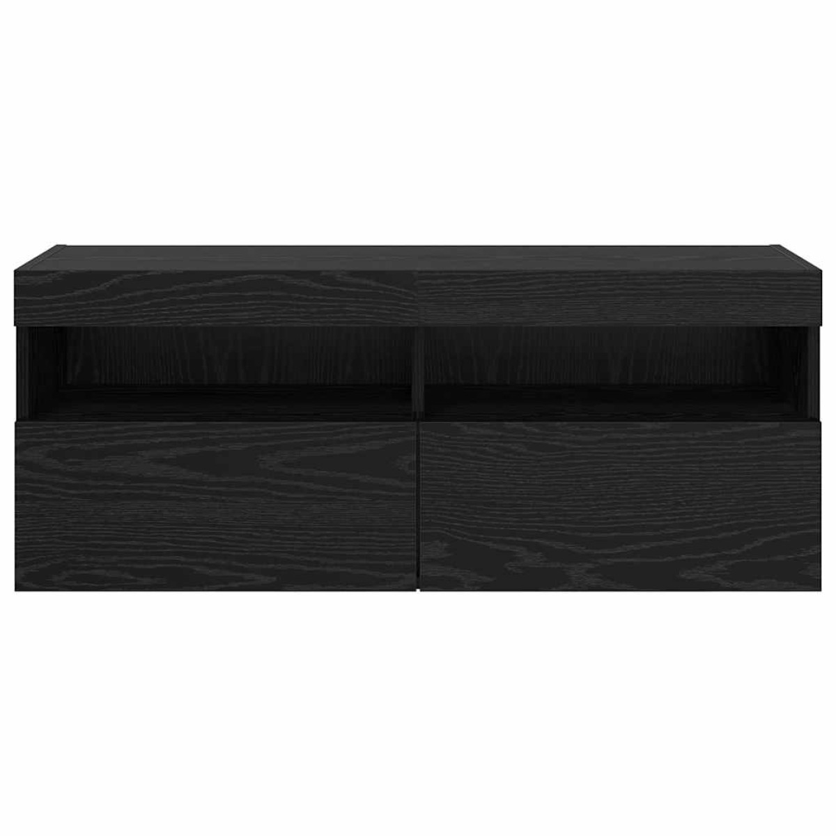 vidaXL Ντουλάπι Τηλεόρασης Τοίχου 100 x 30 x 40 εκ Μαύρη Οξυά