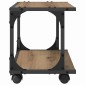vidaXL Σταντ Εκτυπωτή Artisan Δρυς 41 x 28 x 33,5 εκ.