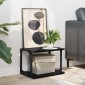vidaXL Σταντ Εκτυπωτή Μαύρη Δρυς 41 x 28 x 33,5 εκ. Επεξεργασμένο Ξύλο