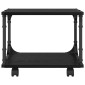 vidaXL Σταντ Εκτυπωτή Μαύρη Δρυς 41 x 28 x 33,5 εκ. Επεξεργασμένο Ξύλο