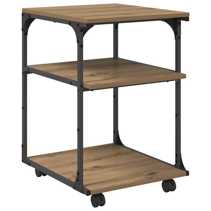 vidaXL Σταντ Εκτυπωτή Artisan Oak 43 x 48 x 64 εκ Επεξεργασμένο Ξύλο