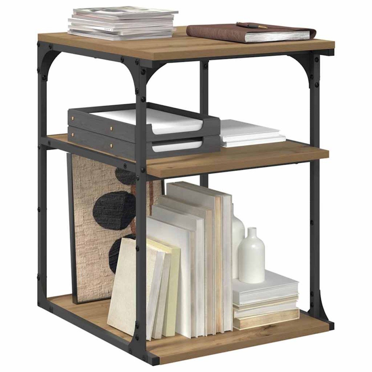 vidaXL Σταντ Εκτυπωτή Artisan Oak 43 x 48 x 64 εκ Επεξεργασμένο Ξύλο
