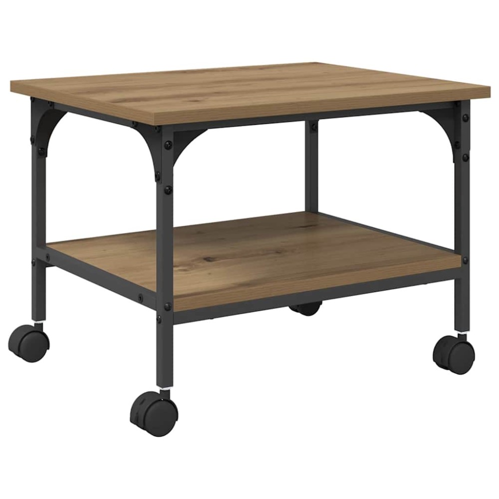 vidaXL Σταντ Εκτυπωτή Artisan Oak 50 x 40 x 38 cm Επεξεργασμένο Ξύλο