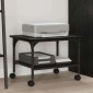 vidaXL Σταντ Εκτυπωτή Μαύρη Οξυά 50 x 40 x 38 cm Επεξεργασμένο Ξύλο